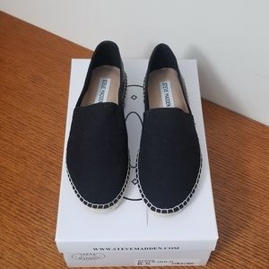 Steve Madden Leather & Canvas Flat Espadrilles